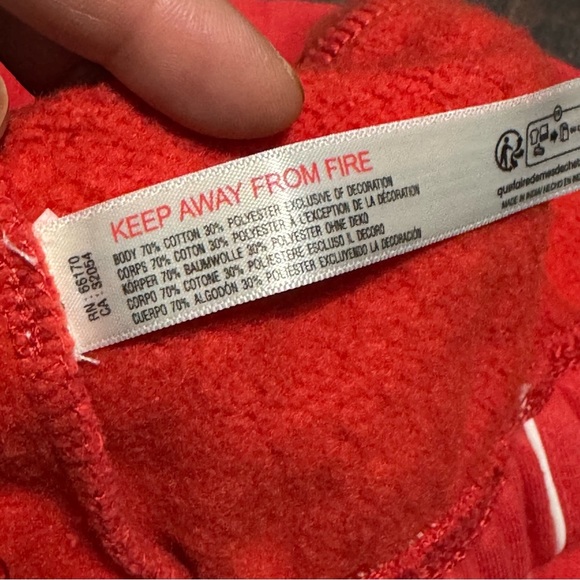 FREE PEOPLE FP Movement Seeing Double Red Sweatshirt and Shorts Set XSmall NWT - Picture 6 of 16